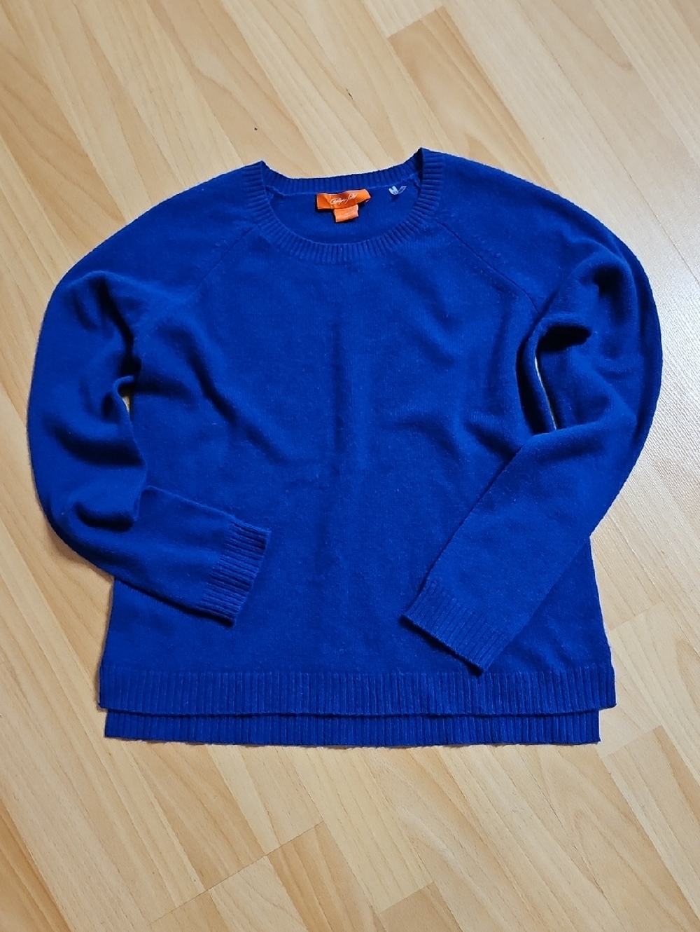 100% Cashmere Cobalt Blue Crewneck Sweater